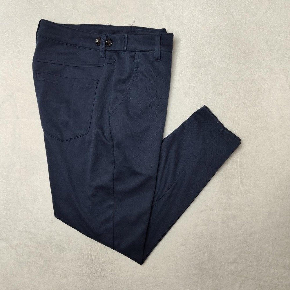 YoungLA Pants Mens 32x28 Blue Dapper Dress Slim Rayon Polyester Stretch‎ 614